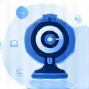Icon representing online meeting scheduling with video links